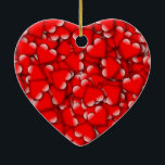 Sweet Romantic Valentijn Love Hearts Red Keramisch Ornament<br><div class="desc">Sweet Romantic Valentijn Love Hearts Red,  u kunt tekst toevoegen en uw afbeelding uploaden:)</div>