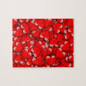 Sweet Romantic Valentijn Love Hearts Red Legpuzzel (Horizontaal)
