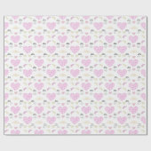 Sweet romantic valentine heart cadeaupapier (Vlak)