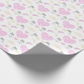 Sweet romantic valentine heart cadeaupapier (Hoek)