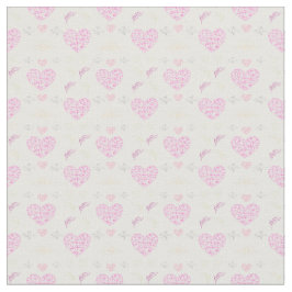 Sweet romantic valentine heart  stof