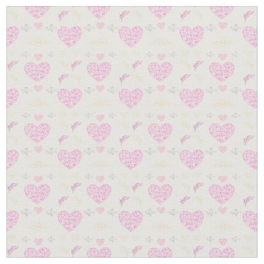 Sweet romantic valentine heart  stof (Close Up)