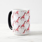Sweet Romantische Giraffes Magische Mok (Voorkant links)