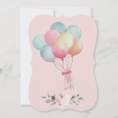 Sweet Roos Balloon Baby shower Kaart (Achterkant)