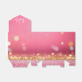 Sweet Roos Gold Glitter Glam Bedankt Favor Box Bedankdoosjes (Uitgevouwen)