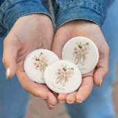 Sweet Rosé Ballet Soirée, op maat Ronde Button 3,2 Cm