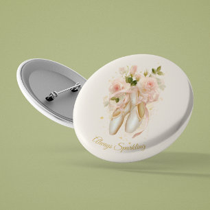 Sweet Rosé Ballet Soirée, op maat Ronde Button 3,2 Cm