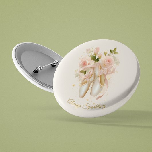 Sweet Rosé Ballet Soirée, op maat Ronde Button 3,2 Cm