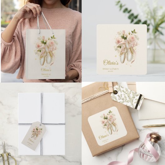 Sweet Rosé Ballet Soirée, op maat Tissuepapier