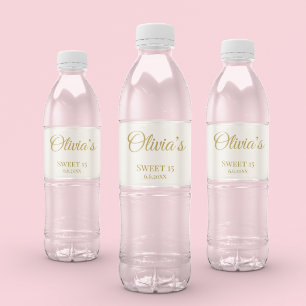 Sweet Rosé Ballet Soirée, op maat Waterfles Etiket