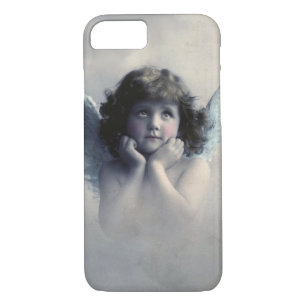 Sweet Rosy Cheeked  Angel in Clouds Case-Mate iPhone Case