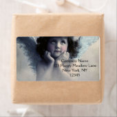Sweet Rosy Cheeked  Angel in Clouds Etiket (Insitu)