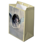 Sweet Rosy Cheeked  Angel in Clouds Medium Cadeauzakje (Achterkant Gekanteld)