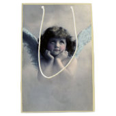 Sweet Rosy Cheeked  Angel in Clouds Medium Cadeauzakje (Voorkant)