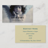 Sweet Rosy Cheeked  Angel in Clouds Visitekaartje (Voorkant / Achterkant)