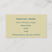 Sweet Rosy Cheeked  Angel in Clouds Visitekaartje (Achterkant)