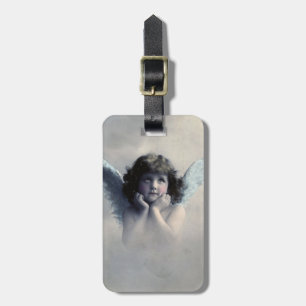 Sweet Rosy Cheeked Angel in de wolken Bagagelabel