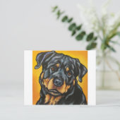 Sweet Rottweiler Briefkaart (Staand voorkant)