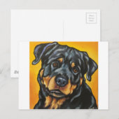 Sweet Rottweiler Briefkaart (Voorkant / Achterkant)