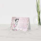 Sweet  Roze Baby shower Dank u kaarten (Voorkant)