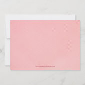 Sweet roze drager 6 fotoverjaarfeest Uitnodiging (Achterkant)