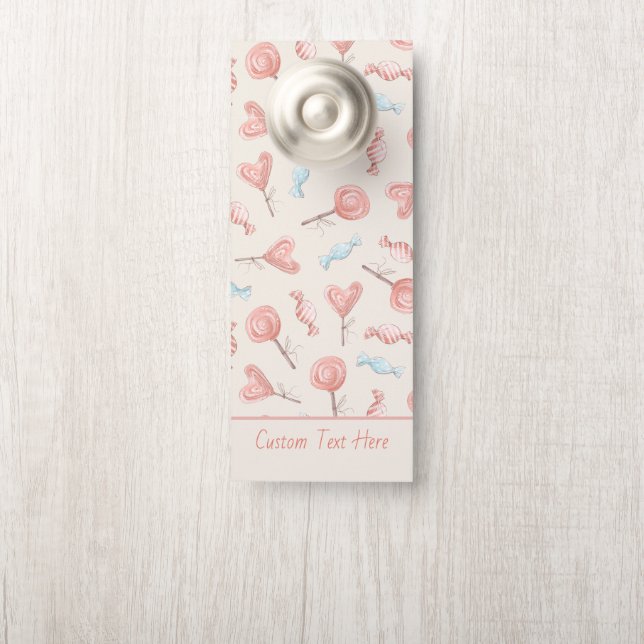 Sweet  Roze Snoep Lollipops Cute Deurhanger (Op knop)