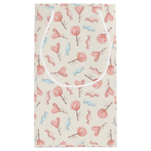 Sweet  Roze Snoep Lollipops Cute Klein Cadeauzakje (Achterkant)