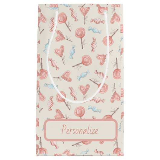 Sweet  Roze Snoep Lollipops Cute Klein Cadeauzakje (Voorkant)