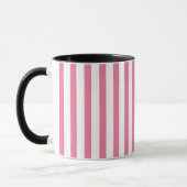 Sweet roze & White Stripe Design 2 Tones Colour Mo Mok (Links)