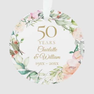 Sweet Rozen Garland 50e Jubileum Foto Ornament