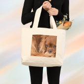 Sweet Ruby Cavalier King Charles Spaniel Grote Tote Bag