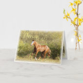 Sweet Running Filly Droominspiratie Kaart (Gele Bloem)