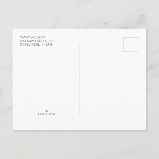 Sweet Rustic Elephant Blue Boy Baby shower nodigt  Uitnodiging Briefkaart (Achterkant)