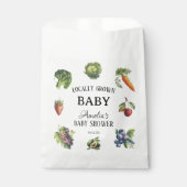 Sweet Rustic Veggie Lokaal geteeld Baby shower Bedankzakje (Voorkant)