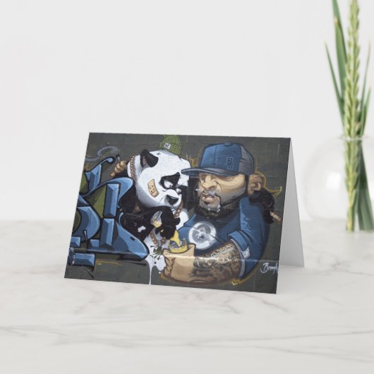 Sweet Sad Panda vond een boeddy Kaart (Voorkant)