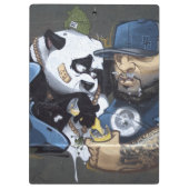 Sweet Sad Panda vond een boeddy Klembord (Achterkant)