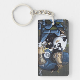 Sweet Sad Panda vond een boeddy Sleutelhanger