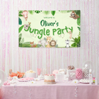 Sweet & Safari Aanpasbare Banner