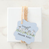 Sweet Safari Animals Baby shower Favor Gift Label (In situ)