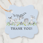 Sweet Safari Animals Baby shower Favor Gift Label (Voorkant)