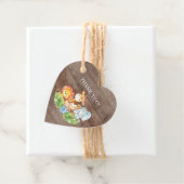 Sweet Safari Animals Baby shower Favor Gift Label (In situ)