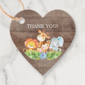 Sweet Safari Animals Baby shower Favor Gift Label (Voorkant)