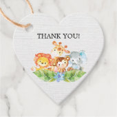 Sweet Safari Animals Baby shower Favor Gift Label (Voorkant)