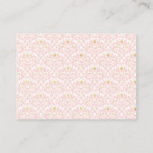 Sweet Safari Animals Baby shower Gift Display Informatiekaartje (Achterkant)