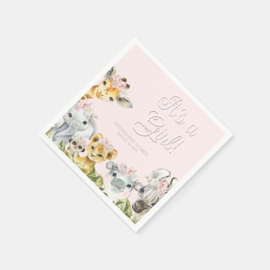 Sweet Safari Animals Baby shower Servet (Hoek)