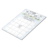 Sweet Safari Animals boys Baby shower Bingo Game Notitieblok (Schuin)