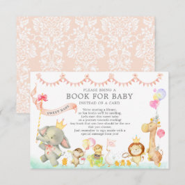 Sweet Safari Animals Parade Douche Boek voor Baby Informatiekaartje