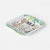 Sweet Safari Animals Wild One Birthday Paper Bord (Gebogen)