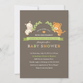 Sweet Safari Baby shower Invite Kaart (Voorkant)