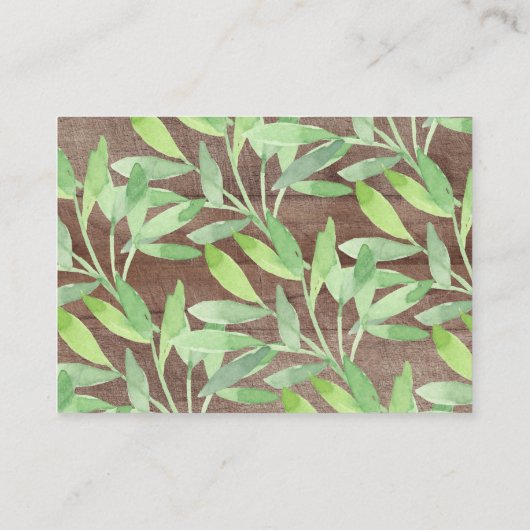 Sweet Safari Baby shower Luier Raffle Ticket Informatiekaartje (Achterkant)